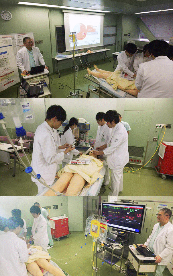 狩谷伸享先生の高機能シミュレータによる臨床実習