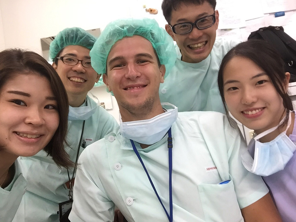 クロアチカ留学生&当院1年生の見学